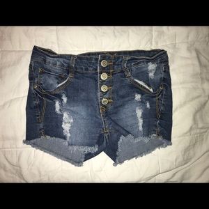 Women's high waisted jean shorts